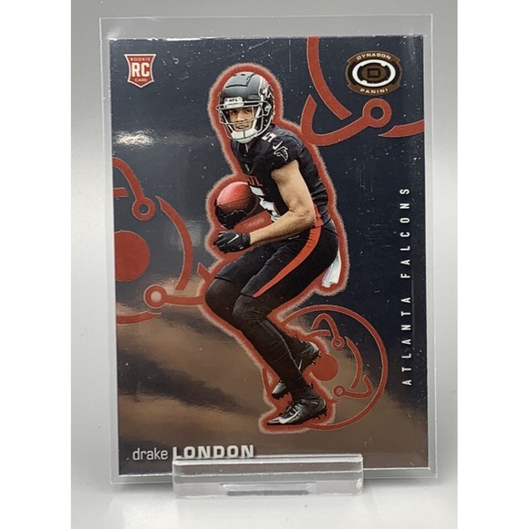 2022 Panini Chronicles‎ - Dynagon Rookies Silver Drake London (RC) Falcons Prizm - Picture 3 of 3